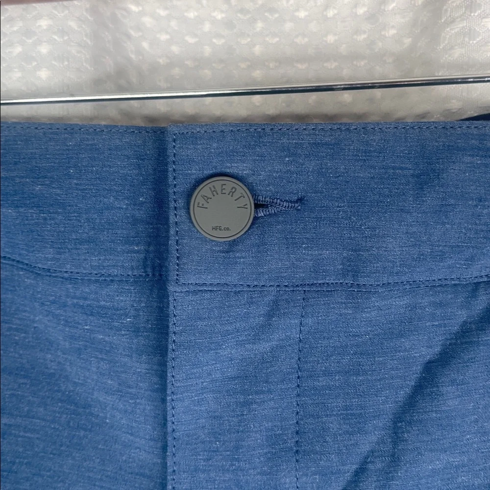 Faherty All Day Shorts 9” Inseam Pockets Drawstring Vacation Sz 38